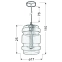 Dekoracyjna lampa wisząca z żarówką E27 31-36650 z serii DECORADO - wymiary