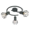 Szara, druciana lampa sufitowa z reflektorami 98-60990 z serii VERVE