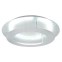 Srebrny, okrągły, ledowy plafon ⌀40cm 3000K 98-66176 z serii MERLE