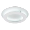 Biały, okrągły plafon ze światłem LED ⌀50cm 98-66220 z serii MERLE