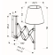 Abażurowa, stylowa lampa ścienna na wysięgniku 21-75420 z serii MITO - wymiary
