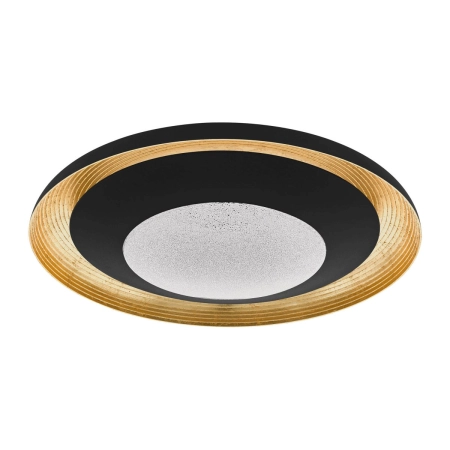 Duża, czarno-złota lampa sufitowa LED ⌀76,5cm 98685 z serii CANICOSA