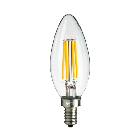 Żarówka filamentowa LED świeczka E14 ciepła 2700K 4W EKO-LIGHT EKZF990