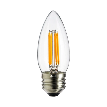 Żarówka filamentowa świeczka LED E27 barwa ciepła 4W EKO-LIGHT EKZF003