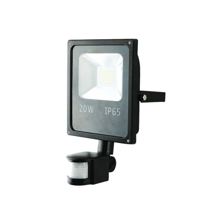 Naświetlacz LED zewnętrzny czarny z czujnikiem ruchu EKO-LIGHT EKN641