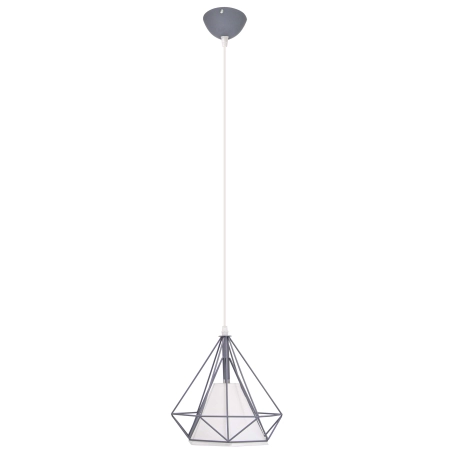 Szara lampa nowoczesna druciana diament 8801/1 ZWIS - 03 z serii PIRAMIDA
