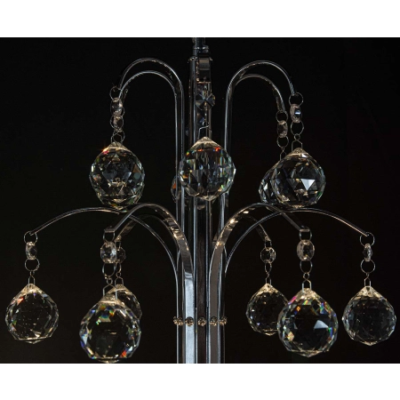 Lampa sufitowa w chromie, z kryształami 6247/6 8C z serii MONTE CARLO 4