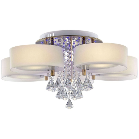 Kryształowy żyrandol oświetlony LEDami DRS8006/5 TR GL z serii ANTILA