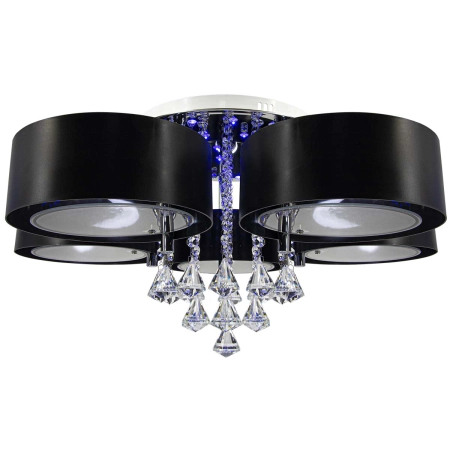 Lampa sufitowa z kryształkami do sypialni DRS8006/5 8C BL z serii ANTILA