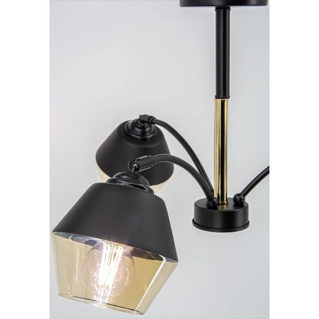Dekoracyjna lampa sufitowa z kloszami 2202/3 BL TR z serii NEWADA - 2