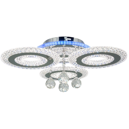 Dekoracyjna lampa sufitowa z kryształami DRS2210/3 8C z serii MARBELLA