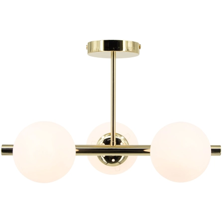 Złota lampa sufitowa w stylu modern glamour 3010/3 TR z serii OTIS