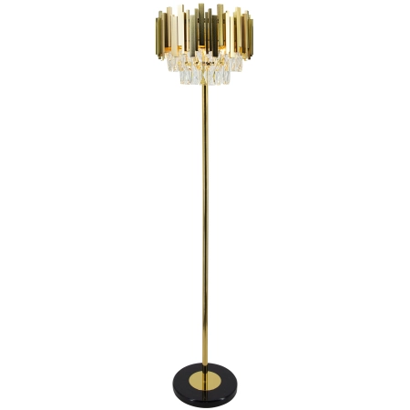 Elegancka lampa podłogowa z kryształkami 6268/4F TR z serii VALETTA