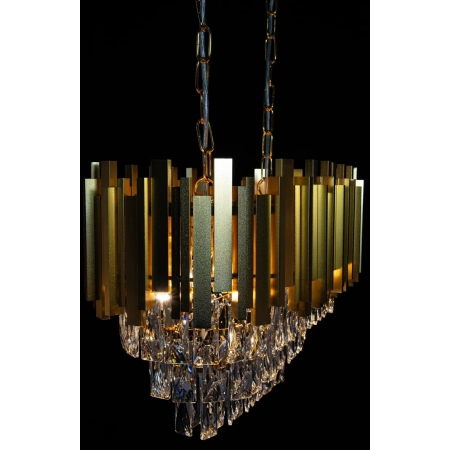 Szeroka, kryształowa lampa wisząca nad stół 6268/6 TR z serii VALETTA - 4