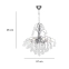 Lampa sufitowa w chromie, z kryształami 6247/6 8C z serii MONTE CARLO - wymiary