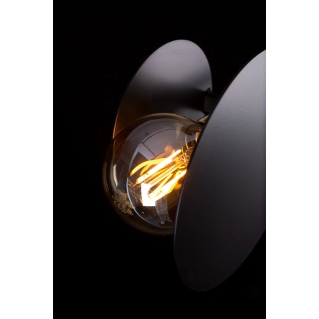 Czarna lampa wisząca ze stylowymi kloszami 792/4 z serii IDEA - 3