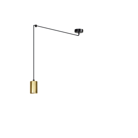 Pojedyncza regulowana lampa wisząca w kolorze złota 526/1 serii TRAKER