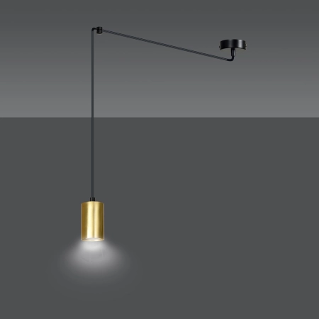 Pojedyncza regulowana lampa wisząca w kolorze złota 526/1 serii TRAKER - 3