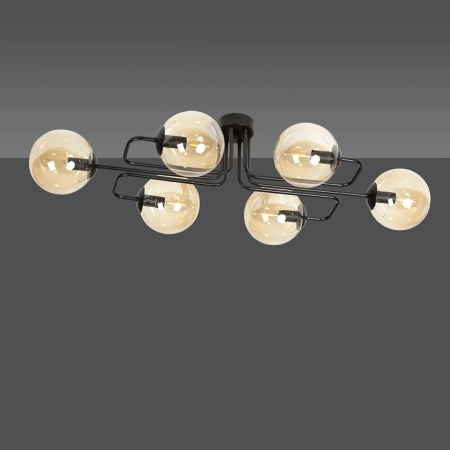 Dekoracyjna lampa sufitowa z miodowymi kloszami 833/6A z serii BRENDI - 2