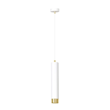 Lampa wisząca w kolorze białym ze złotym elementem 642/1 z serii KIBO