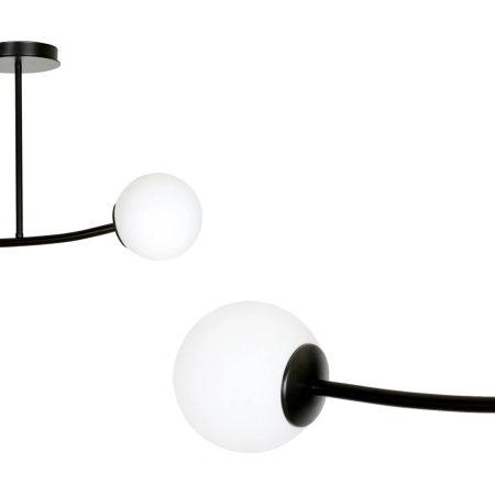 Dwupunktowa, czarno-biała lampa sufitowa 1024/2 z serii HALLDOR - 8