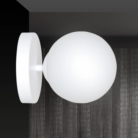 Całkowicie biała lampa ścienna do salonu 1031/K1 z serii KALF - 7