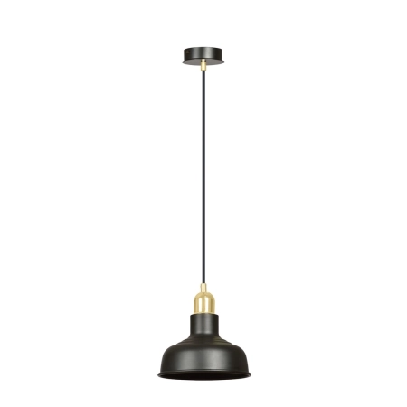 Czarno-złota, loftowa lampa wisząca do kuchni 1042/1 z serii IBOR