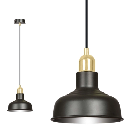 Czarno-złota, loftowa lampa wisząca do kuchni 1042/1 z serii IBOR - 3