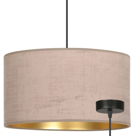 Lampa wisząca z szerokim, różowym abażurem 1053/1 z serii HILDE - 2