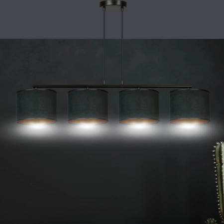 Abażurowy żyrandol do oświetlenia stołu w salonie 1054/4 z serii HILDE - 7