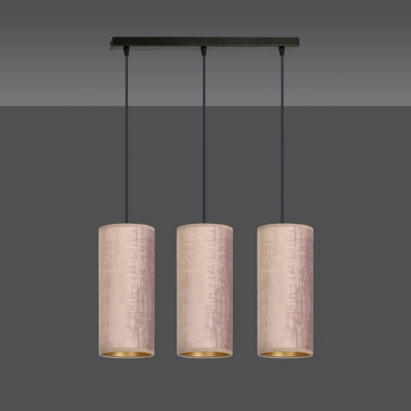 Lampa wisząca z różowymi abażurami 1061/3 z serii BENTE - 3