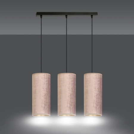 Lampa wisząca z różowymi abażurami 1061/3 z serii BENTE - 4