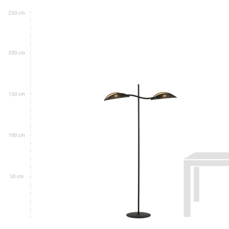 Modernistyczna lampa podłogowa do salonu 1106/LP2 z serii LOTUS - 5