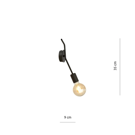 Industrialna lampa ścienna, metalowy kinkiet 1126/K1 z serii FRIX - 3