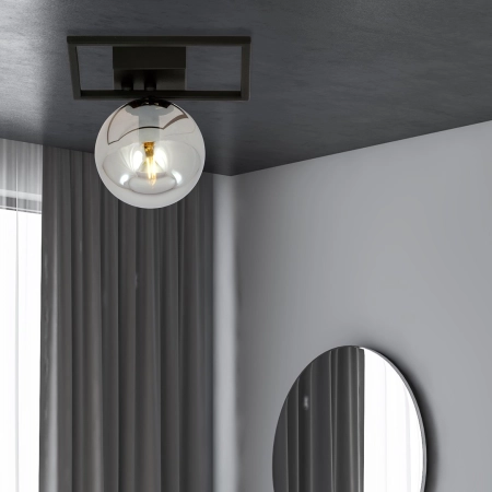 Mała, geometryczna lampa sufitowa z kloszem 1131/1E z serii IMAGO - 4