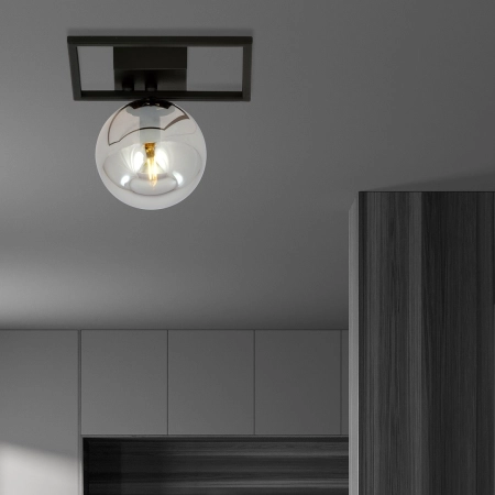 Mała, geometryczna lampa sufitowa z kloszem 1131/1E z serii IMAGO - 5