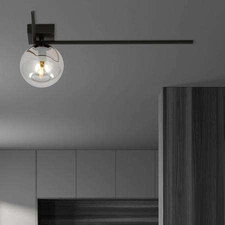 Minimalistyczna lampa sufitowa, ciemna kula 1131/1F z serii IMAGO - 4