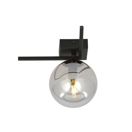 Mała lampa sufitowa z grafitowym kloszem 1131/1G z serii IMAGO