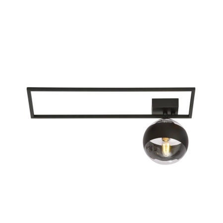 Pojedyncza lampa sufitowa z czarną ramką 1132/1A z serii IMAGO