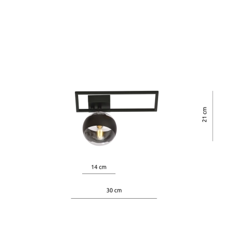 Lampa sufitowa z metalową ramką, do holu 1132/1D z serii IMAGO - 7
