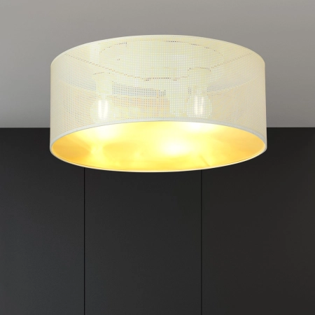 Okrągła, klasyczna lampa sufitowa do salonu 1147/3 z serii ASTON - 4