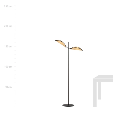 Nietuzinkowa lampa podłogowa do salonu 1160/LP2 z serii VENE - 5