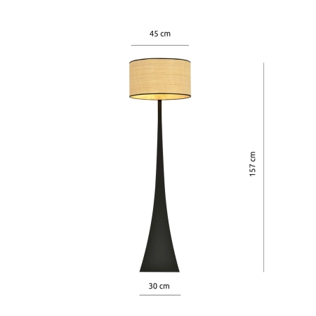 Designerska lampa podłogowa z abażurem 1157/LP1 z serii ESTRELLA - 8