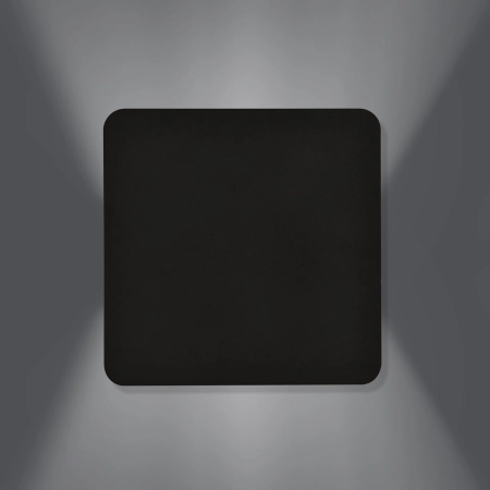 Geometryczna, czarna lampa ścienna do salonu 1166/1 z serii FORM - 2