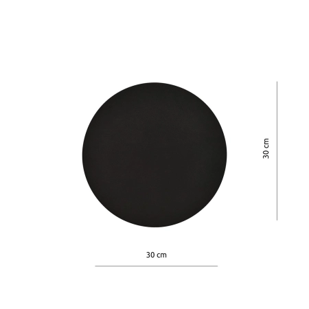Okrągły kinkiet w kolorze czarnym, do sypialni 1166/2 z serii FORM - 3