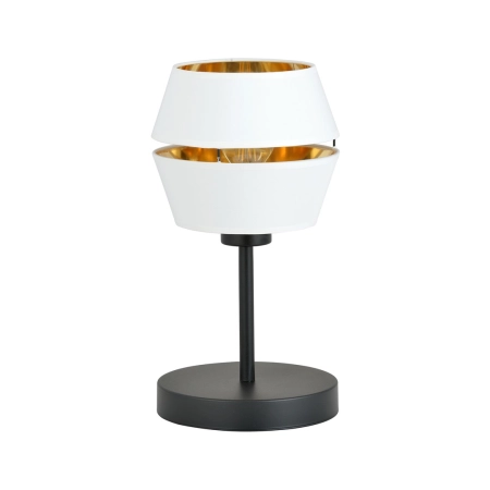 Minimalistyczna, biało-złota lampka stołowa 1182/LN z serii PIANO - 2