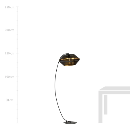 Lampa podłogowa wygięta w łuk, do salonu 1185/LP z serii MALIA - 5