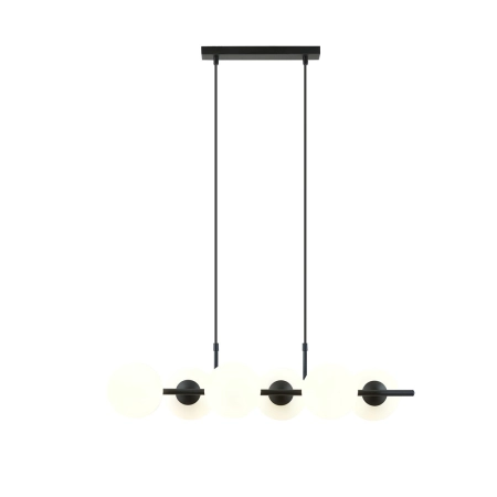 Podłużna, ozdobna lampa nad stół z 6 kloszami 1205/6 z serii RORY