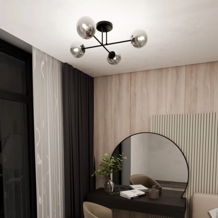 Stylowa lampa sufitowa do loftowego salonu 1245/4 z serii ROMA - 4