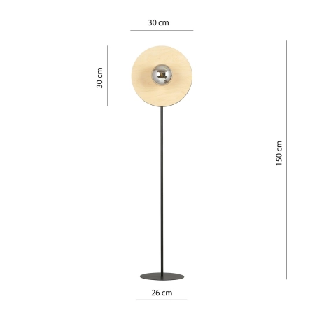Gustowna lampa podłogowa do salonu, gwint E14 1302/LP1 z serii SOHO - 3